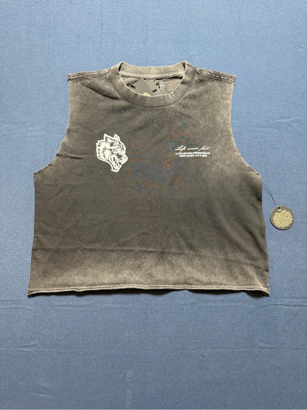 Darc Sport SHE Wolves Club 100% Cotton Crop Tank Top M